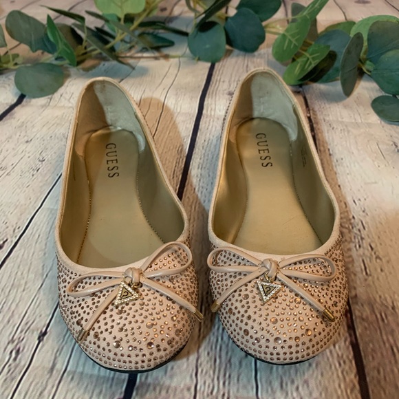 🔅💎Guess Pink Rhinestone Flats💎 - Picture 2 of 7
